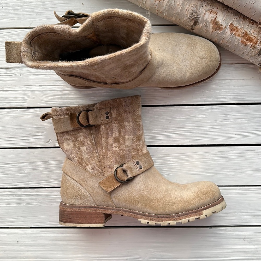 Woolrich Women Baltimore Harness Boot Suede/Wool size 10 - Picture 3 of 14